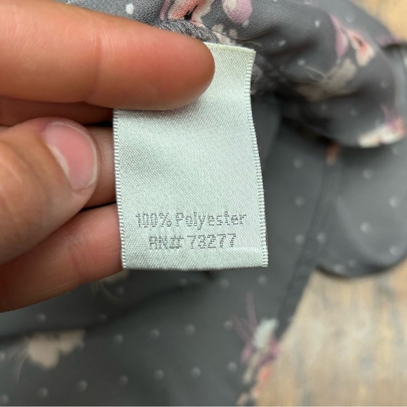 Lauren Conrad women’s polka dotted floral tank top - Picture 4 of 5